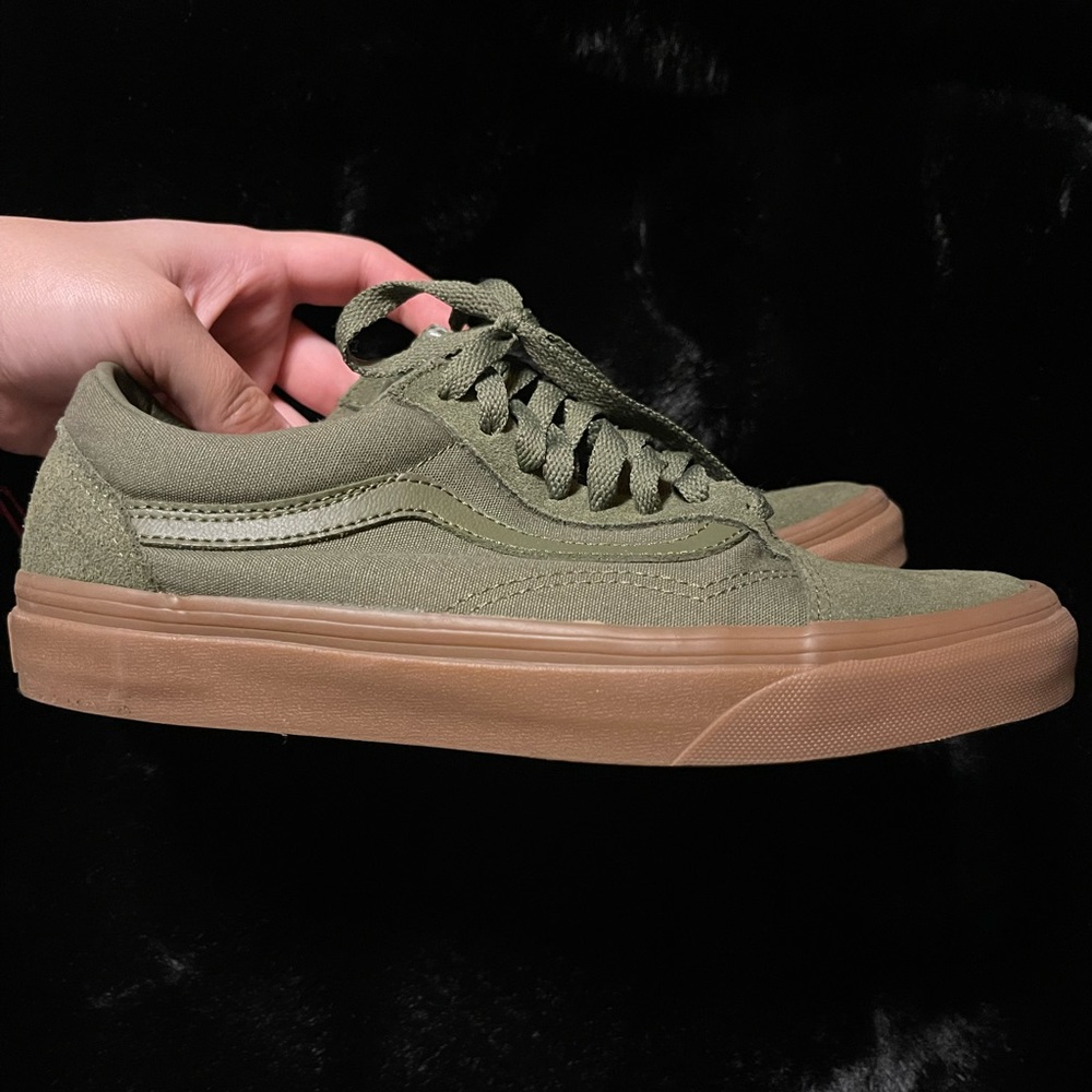 Olive Vans Old Skool
